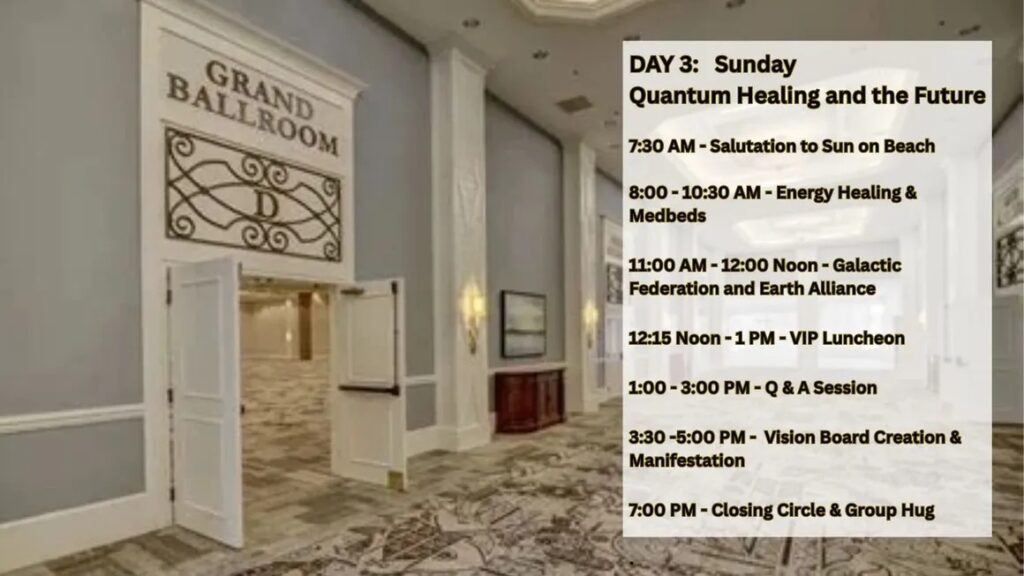 Day 3 - Sunday - Quantum Healing and the Future